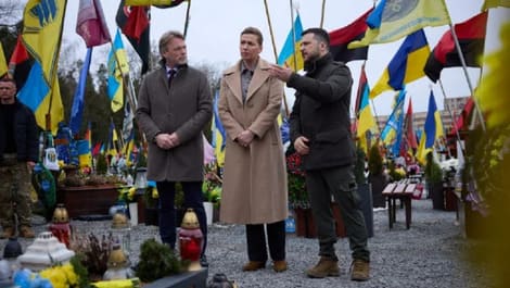 Прем'єрка Данії та Володимир Зеленський прибули з візитом до Львова.