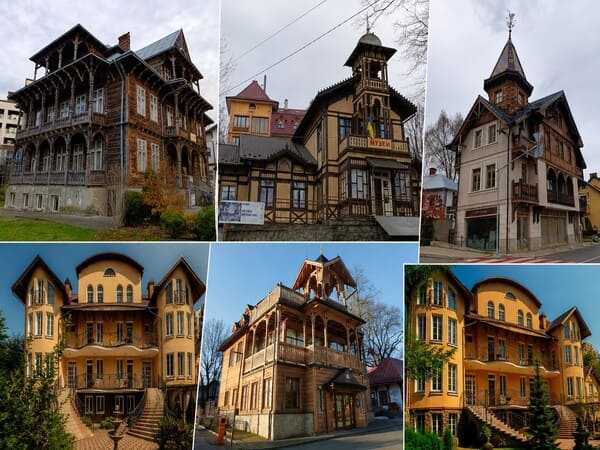 Старовинні курортні вілли в Трускавці